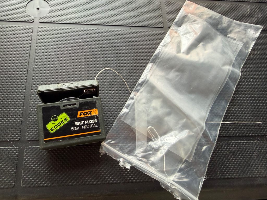 Bait floss alternative guide showing Fox Edges fishing bait floss beside PVA bags